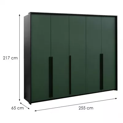 Kleiderschrank 255 ZULA - grün