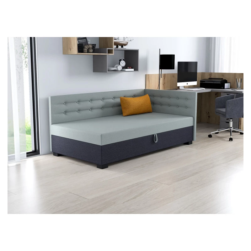 Einzelbett 80x195 NENCI PLUS 1 - mint / graphit