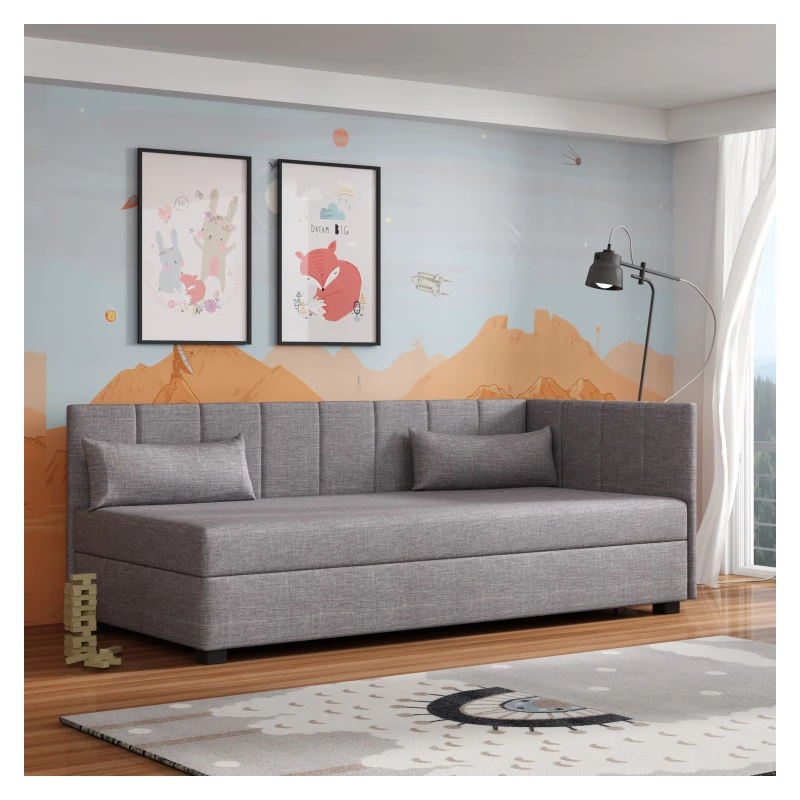 Einzelbett 90x195 NAYLA PLUS 1 - grau