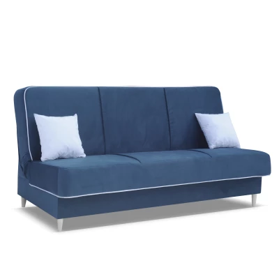 STEFANIA Schlafsofa mit Stauraum - Dunkelblau