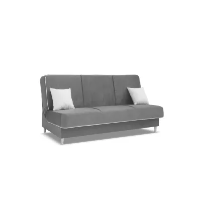 STEFANIA Schlafsofa mit Stauraum - Dunkelgrau