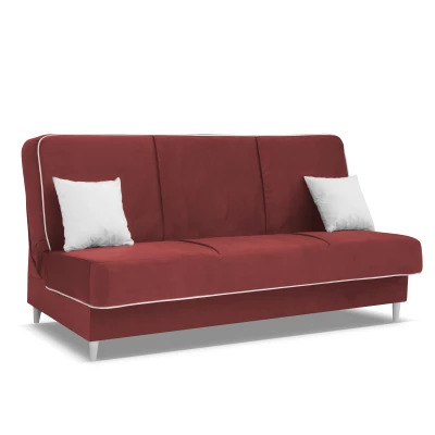 STEFANIA Schlafsofa mit Stauraum - rot