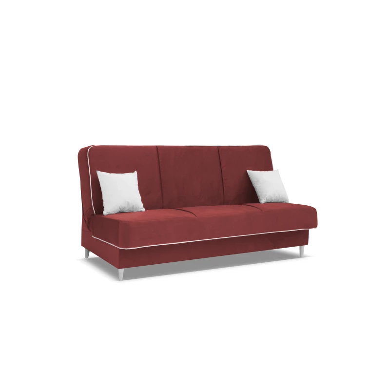 STEFANIA Schlafsofa mit Stauraum - rot