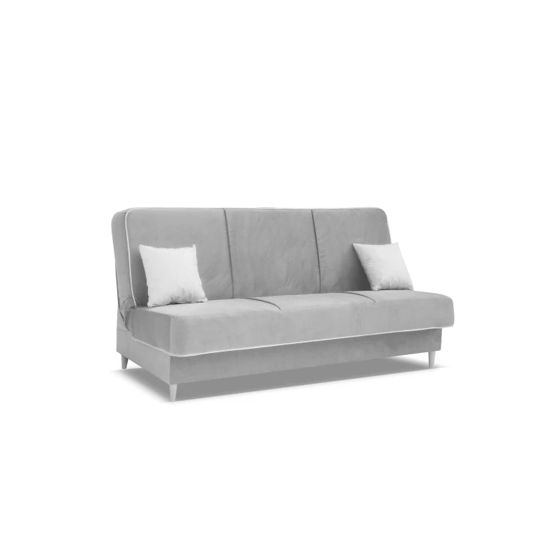 STEFANIA Schlafsofa mit Stauraum - grau