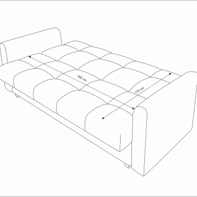 Schlafsofa OFELIJA - rot