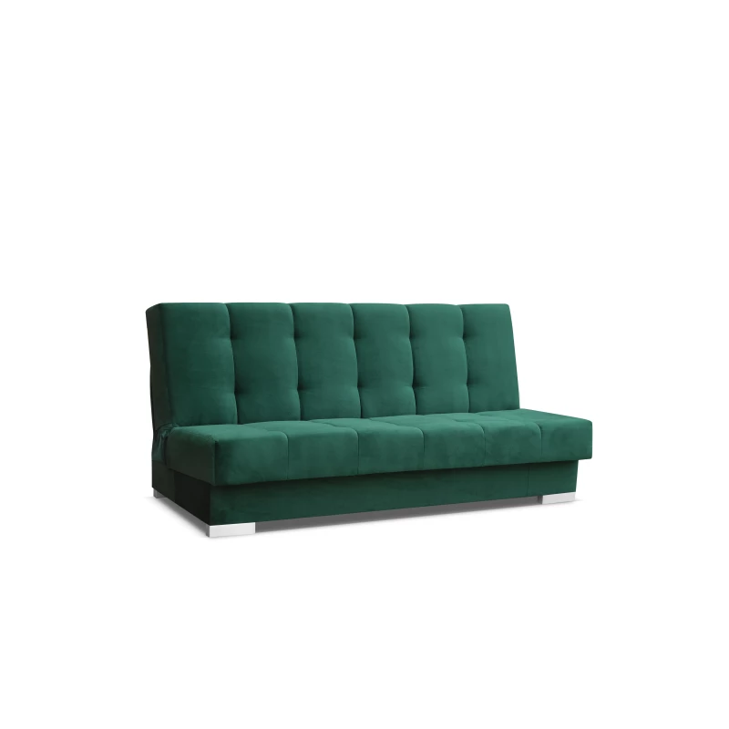 GAMBI Schlafsofa mit Stauraum – Flaschengrün