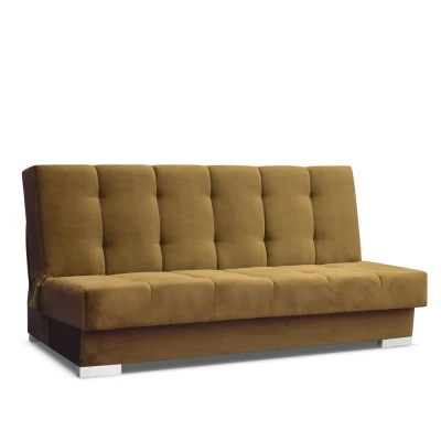 GAMBI Schlafsofa mit Stauraum - Senfgelb