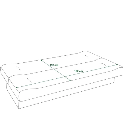 GAMBI Schlafsofa mit Stauraum - Senfgelb