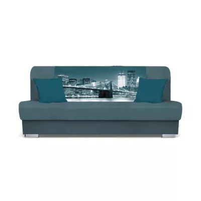 Schlafsofa BIRMA - türkis / Brücke