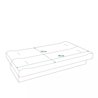 Schlafsofa BIRMA - braun / Löwe