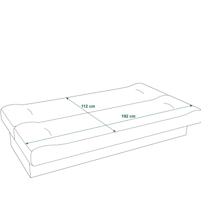 Schlafsofa BIRMA – Graphit / Polizei