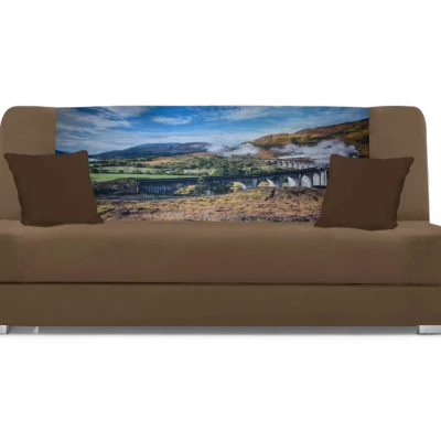 Schlafsofa BIRMA - braun / Querformat