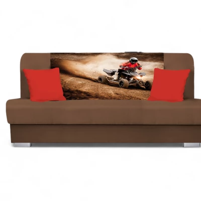Schlafsofa BIRMA - braun / moto