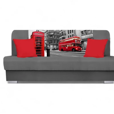 Schlafsofa BIRMA - grau / Bus