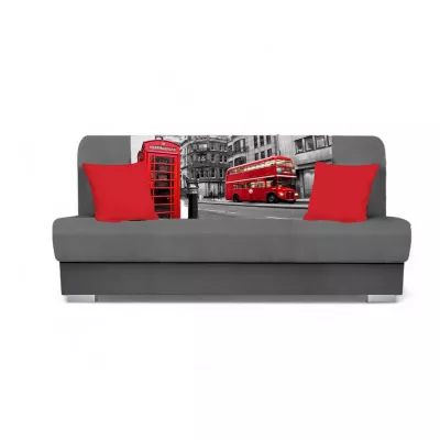 Schlafsofa BIRMA - grau / Bus