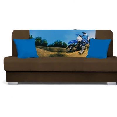 Schlafsofa BIRMA – dunkelbraun / Motorrad
