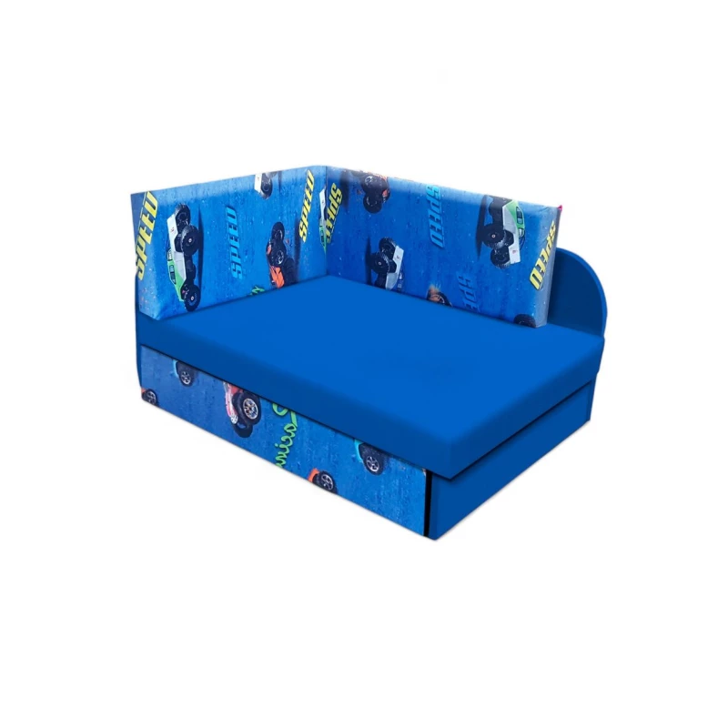 Kinderschlafsofa FATAJA - blau / Muster 5