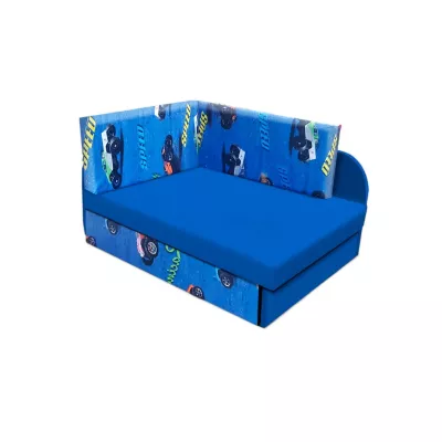 Kinderschlafsofa FATAJA - blau / Muster 5
