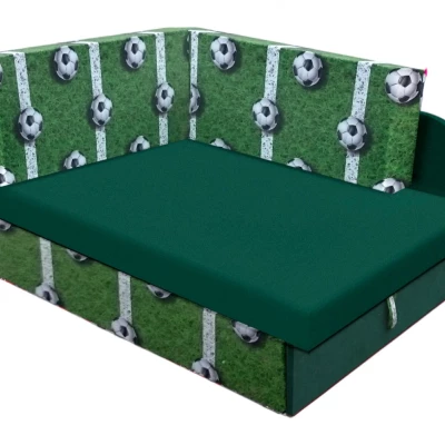 Kinderschlafsofa FATAJA - grün / Muster 3