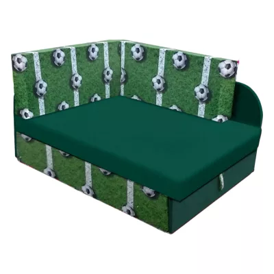 Kinderschlafsofa FATAJA - grün / Muster 3