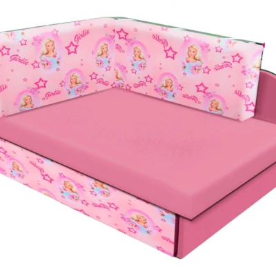 Kinderschlafsofa FATAJA - rosa / Muster 2