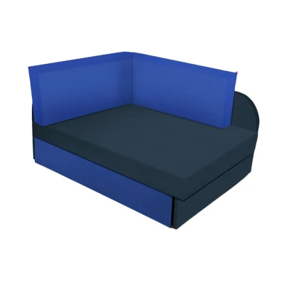 Kinderschlafsofa FATAJA - dunkelblau / blau