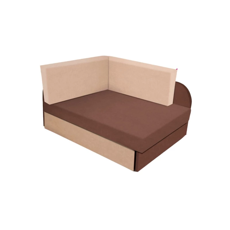 Kinderschlafsofa FATAJA - braun/beige