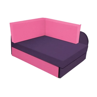 Kinderschlafsofa FATAJA – lila/rosa