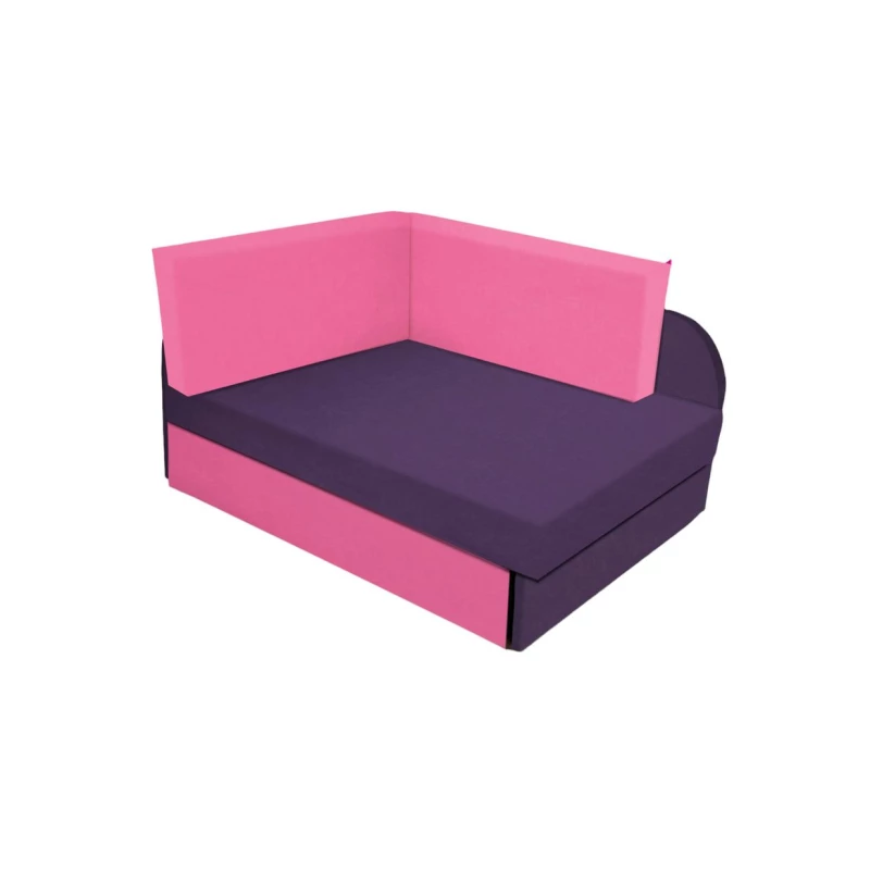 Kinderschlafsofa FATAJA – lila/rosa