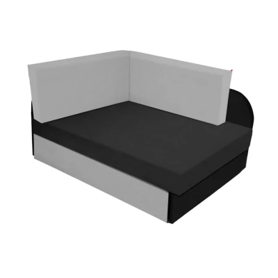 Kinderschlafsofa FATAJA - schwarz/grau