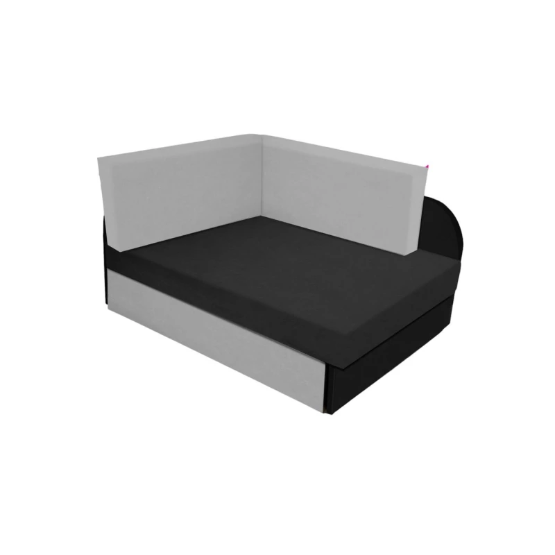 Kinderschlafsofa FATAJA - schwarz/grau