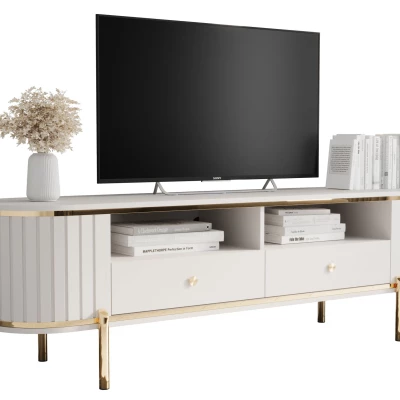 TV-Ständer TEYO – 180 cm, weiß
