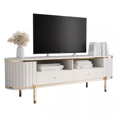 TV-Ständer TEYO – 180 cm, weiß