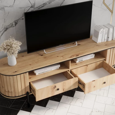 TV-Ständer TEYO – 180 cm, Artisan-Eiche