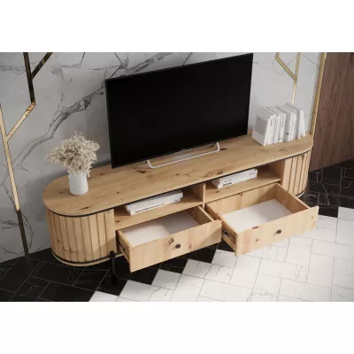 TV-Ständer TEYO – 180 cm, Artisan-Eiche