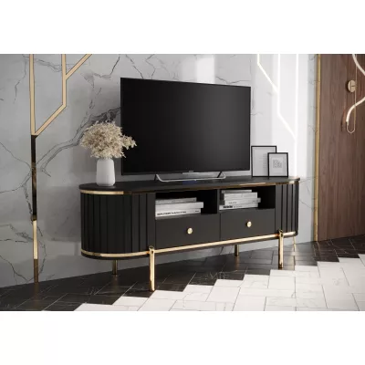 TV-Ständer TEYO - 150 cm, schwarz