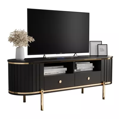 TV-Ständer TEYO - 150 cm, schwarz