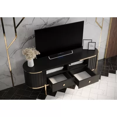 TV-Ständer TEYO - 150 cm, schwarz