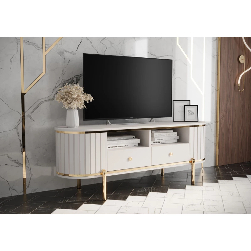 TV-Ständer TEYO – 150 cm, weiß
