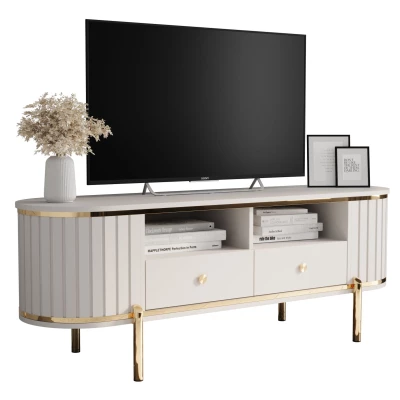 TV-Ständer TEYO – 150 cm, weiß