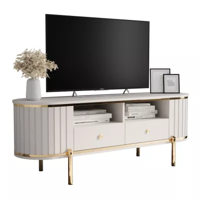 TV-Ständer TEYO – 150 cm, weiß