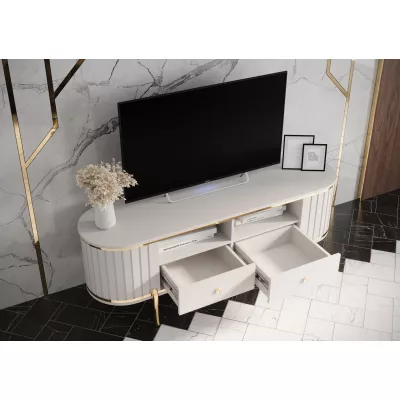 TV-Ständer TEYO – 150 cm, weiß