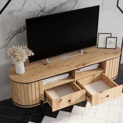 TV-Ständer TEYO – 150 cm, Artisan-Eiche