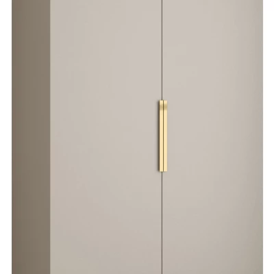 Kleiderschrank mit Regalen 100/50 LORENA 4 - Kaschmir / Gold