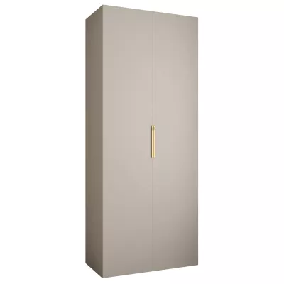 Kleiderschrank mit Regalen 100/50 LORENA 4 - Kaschmir / Gold