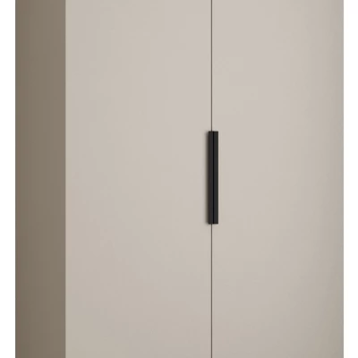 Kleiderschrank mit Regalböden 100/50 LORENA 4 - Kaschmir / Schwarz