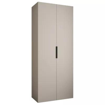 Kleiderschrank mit Regalböden 100/50 LORENA 4 - Kaschmir / Schwarz