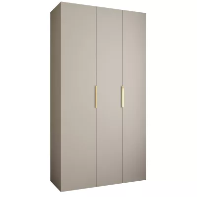 Kleiderschrank mit Regalen 130/50 LORENA 4 - Kaschmir / Gold
