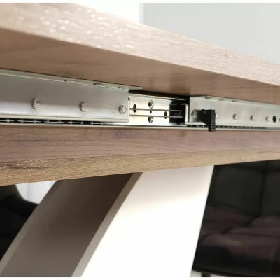 Designer Ausziehtisch DIONYS - Eiche / Creme