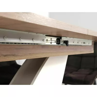 Designer Ausziehtisch DIONYS - Eiche / Creme